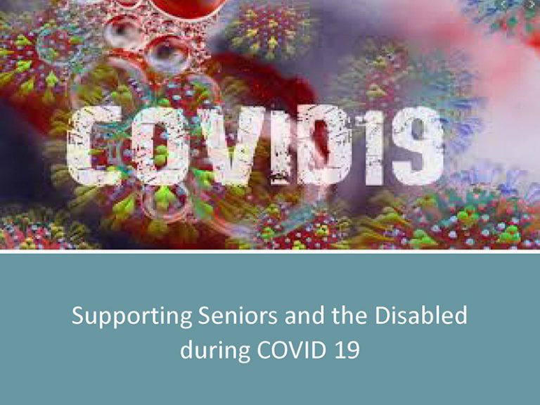 Supporting Seniors and the Disabled During the COVID-19 virus